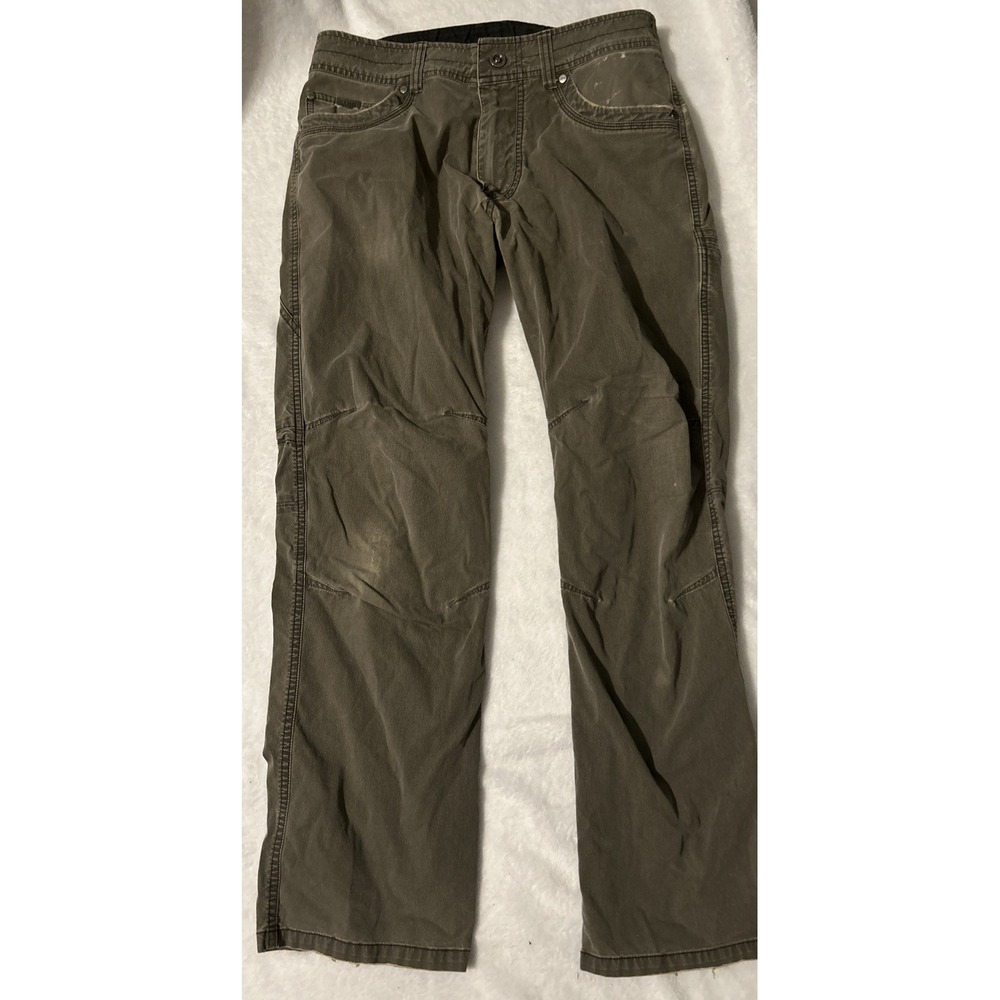 KUHL‎ Revolvr Pants Men's Size 30x30 Olive Green Vintage Patina Dye Pre-owned